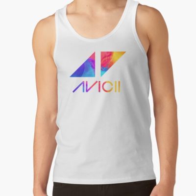 Avicii Text And Logo Colorful Tank Top Official Cow Anime Merch