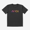 Avicii Text Only Colorful Big T-Shirt Official Cow Anime Merch