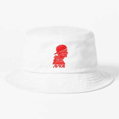 Avicii Red Logo Bucket Hat Official Cow Anime Merch