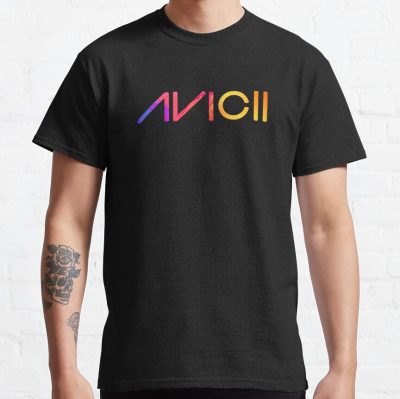 Avicii Text Only Colorful Big T-Shirt Official Cow Anime Merch