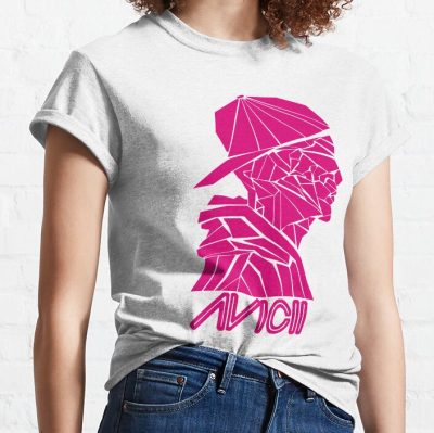 Avicii Pink Logo T-Shirt Official Cow Anime Merch