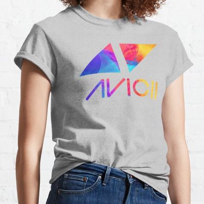 Avicii Text And Logo Colorful T-Shirt Official Cow Anime Merch
