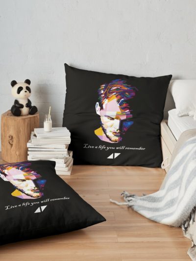 Amazing Avicii Design For Music Lovers Throw Pillow Official Cow Anime Merch