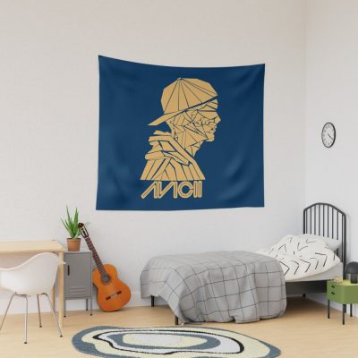 Avicii Gold Logo Tapestry Official Cow Anime Merch