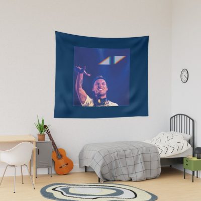 Low Poly Avicii Premium Tapestry Official Cow Anime Merch